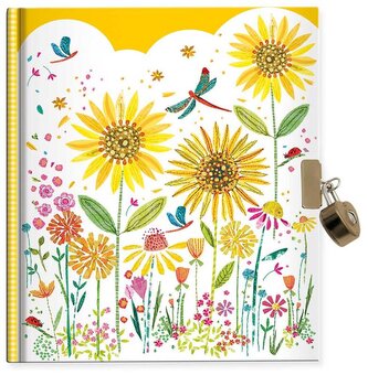 Pamiętnik na kłódkę Flowers stitch, Argus