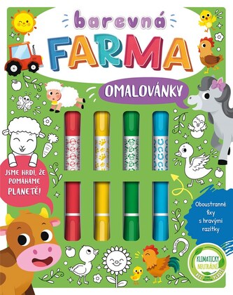 Barevná farma omalovánky