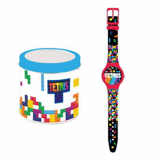 Zegarek analogowy w puszce Tetris Zegarek analogowy w puszce Tetris