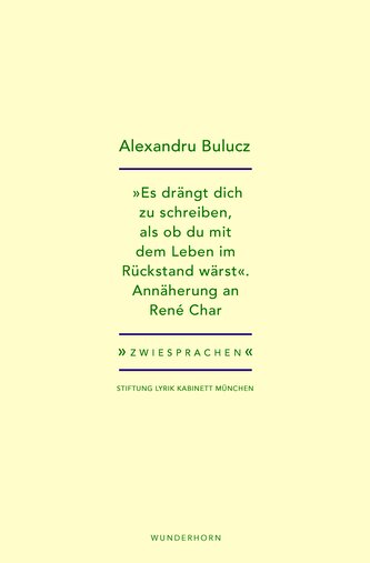 "Es drängt dich zu schreiben, als ob du mit dem Leben im Rückstand wärst"