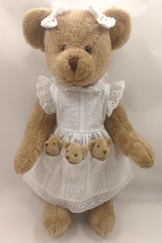 Plyšový medvěd se třemi medvíďaty