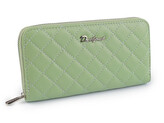 Dámská peněženka / dokladovka prošívaná 10x19 cm - 1 ks - 6 zelenkavá