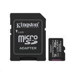 Kingston paměťová karta 256GB Canvas Select Plus Gen 3 microSDXC 150R A1 C10 Card + ADP