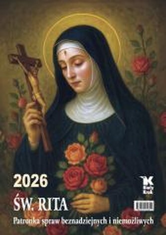Kalendarz 2026 ścienny Św. Rita