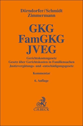 Gerichtskostengesetz, Gesetz über Gerichtskosten in Familiensachen, Justizvergütungs- und -entschädigungsgesetz. GKG, FamGKG, JV