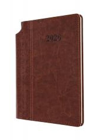 Terminarz 2026 tygod. A5 perforowany grzbiet MIX