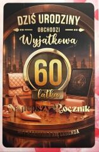 Karnet z wymiennymi rocznikami 60 damska
