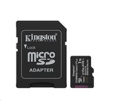 Kingston paměťová karta 1TB Canvas Select Plus Gen 3 microSDXC 150R A1 C10 Card + ADP