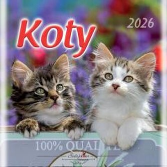 Kalendarz 2026 wieloplanszowy 33x33cm Koty Kalendarz 2026 wieloplanszowy 33x33cm Koty