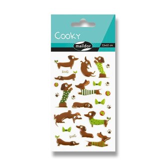 Samolepky Maildor 3D Cooky - Jezevčík