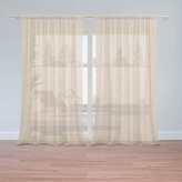 Záclony Světle béžová: 2ks 150x150cm