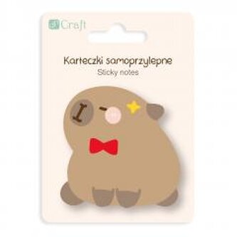 Karteczki samoprzylepne Kapibara Muszka 6,2x6cm