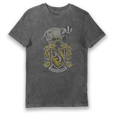 Bioworld Tričko pánské, Hufflepuff/Mrzimor šedé, Harry Potter Velikost: S