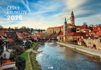 Kalendář 2026 Český Krumlov - nástěnný na šířku