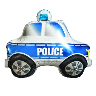 Foliový balonek Modré policejní auto - 72 x 65 cm