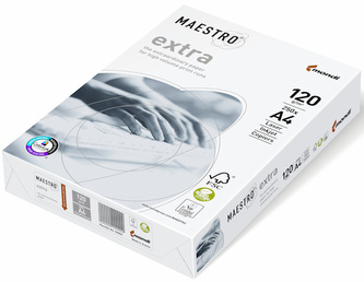 Papier ksero biały A4 120g/m2 Maestro Extra 250ark Mondi