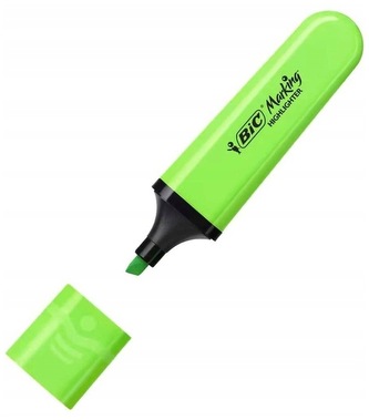 Zakreślacz Flat Highlighter zielony neon, BiC