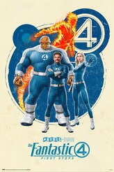 Plakát, Obraz - Marvel - The Fantastic Four, 61 × 91.5 cm