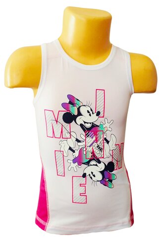 Dívčí elastické tílko MINNIE, bílá, velikost: 98
