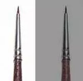 Synthetic round brush with brown tip - SINGLE PACK 52281 - kulatý syntetický štětec (velikost 0/10)
