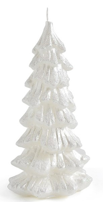 Świeca CHOINKA figurka mała 9,5x16cmparafinowa biała