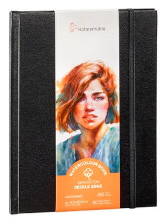 Akvarelová kniha HHM Deckle Edge 100% bavlna 15,3x20,5cm Portrait