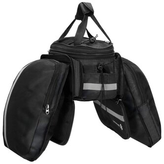 Brašna na zadní nosič kola SPRINGOS BA0091 černá