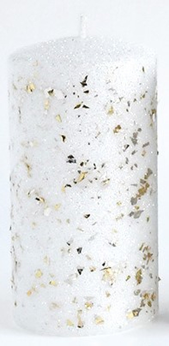 Świeca GLAMOUR NEW Walec duży 7xh17,5cm parafinowa biała
