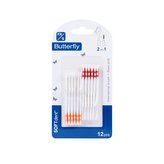 SOFTdent Butterfy 2v1, mezizubní kartáček + dentální párátko s nití