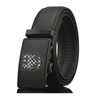 Opasek kožený Striker Morava nastavitelný 3,5 cm - černý, 130