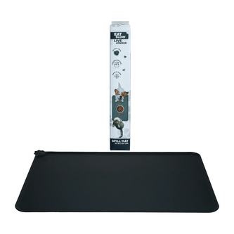 Eat Slow Live Longer protiskluzová podložka No Spill šedá