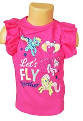 Dívčí tričko MY LITTLE PONY krátký rukáv volánový, růžová, velikost: 98