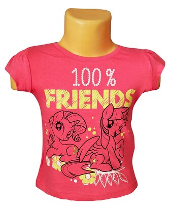Dívčí tričko MY LITTLE PONY svítící ve tmě krátký rukáv, růžová, velikost: 98