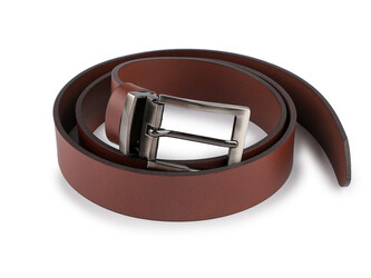 Pánský kožený pásek z buvolí kůže šíře 3,5 cm hladký - 1 ks - 1 hnědá