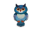 Nažehlovačka sova - 1 ks - 3 modrá