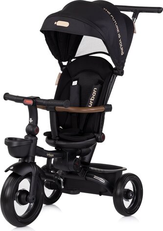 CHIPOLINO Tříkolka se stříškou Urban 2v1 Blackberry