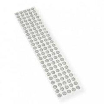 Kryształki samoprzylepne srebrne 10mm