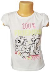 Dívčí tričko MY LITTLE PONY svítící ve tmě krátký rukáv, bílá, velikost: 116
