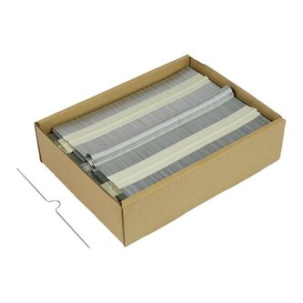 Háčky pro kalendáře,předtvar.,400 mm,stříb.,1000ks