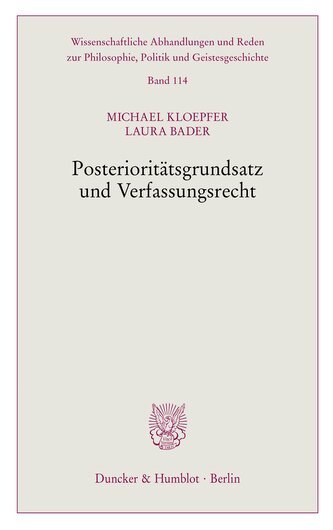 Posterioritätsgrundsatz und Verfassungsrecht