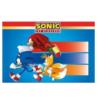 Plastový ubrus Sonic the Hedgehog – 120 × 180 cm