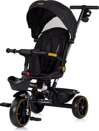 CHIPOLINO Tříkolka se stříškou Max Sport 2v1 Blackberry