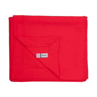 Deka Gildan Stadium z těžké směsi fleece - červená