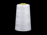 Polyesterové nitě pro overlocky i klasické šití návin 5000 yards PES 40/2 - 1 ks - 502 White