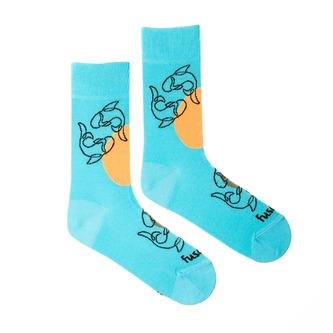 Ponožky Znamení Ryby Tyrkysové M (39-42)