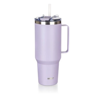 BANQUET Termohrnek nerezový s uchem TWAIN 1200 ml, lila