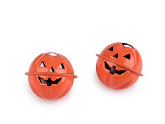 Rolnička dýně halloween Ø24 mm - 10 ks - 5 oranžová