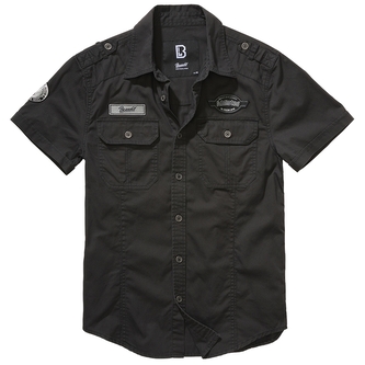 Košile s krátkým rukávem Brandit Luis Vintageshirt - černá, M