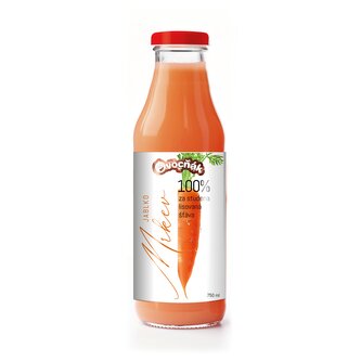Mošt ovocný jablko-mrkev sklo 750 ml   OVOCŇÁK