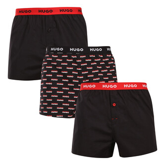 3PACK pánské trenky HUGO vícebarevné (50532565 967) XL